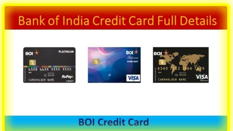 Bank Of India All Credit Cards Full Details In Hindi
