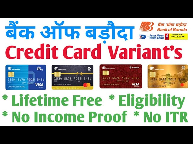Bank of Baroda All Credit Cards Full Details In Hindi